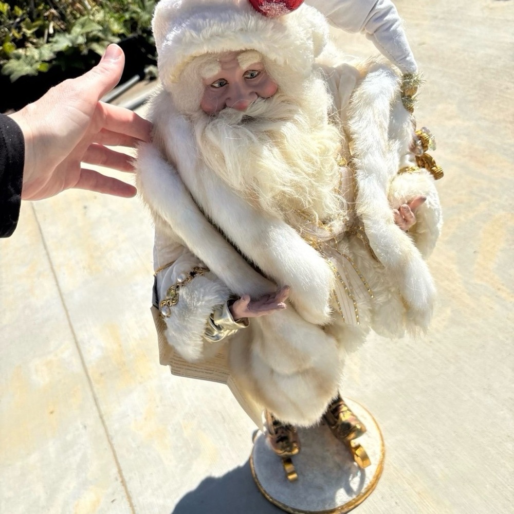 Mark Roberts rare large vintage iceskating Santa 24inch limited edition numbered